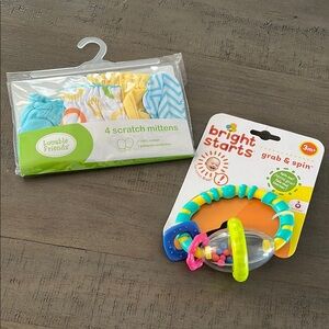 Scratch Mittens & Rattle, NWT